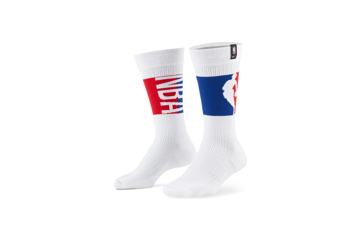 nba crew socks white